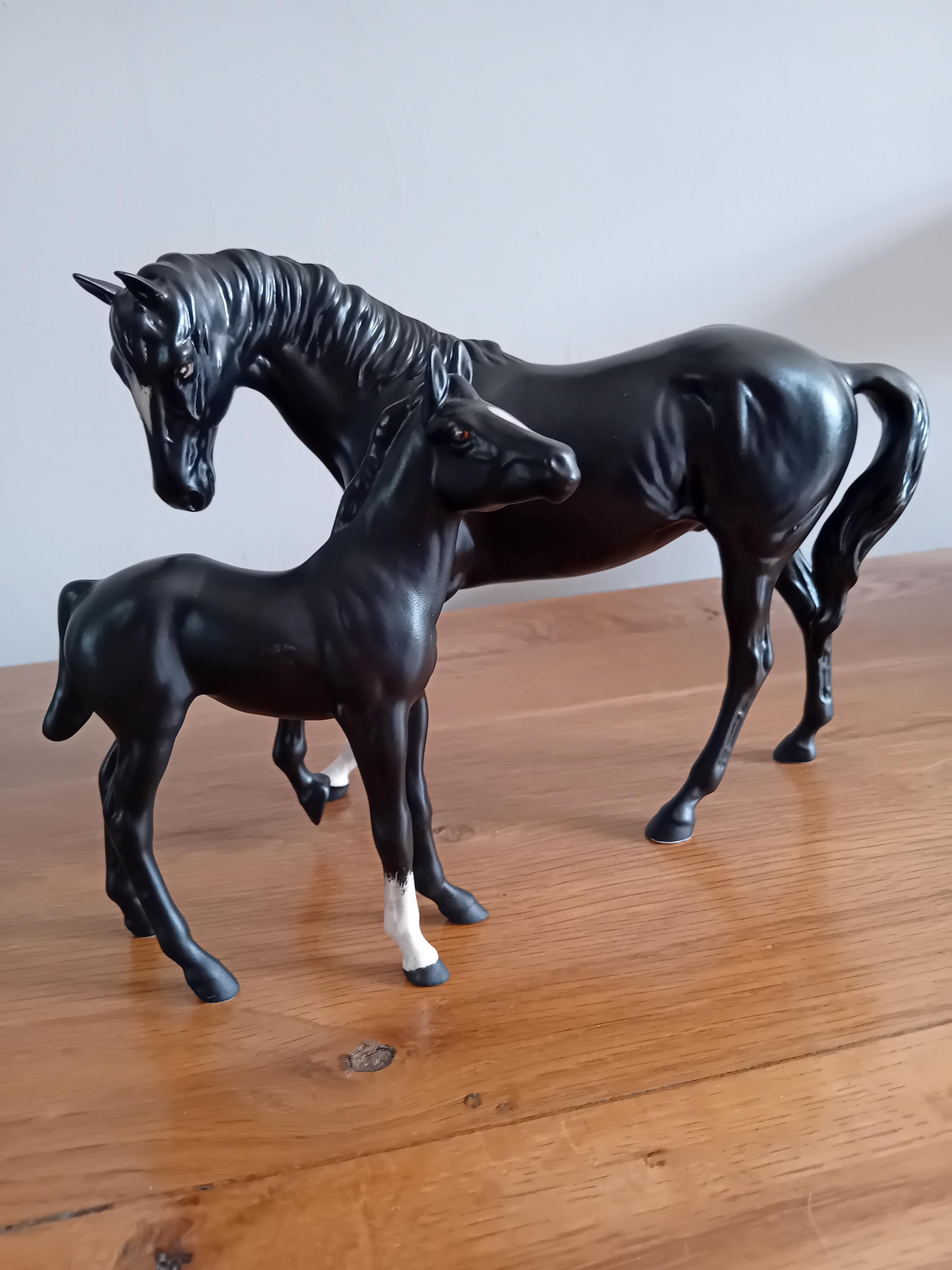 Beswick Horse - Vintage Black Beauty Mare and Foal Rare. - Etsy Canada