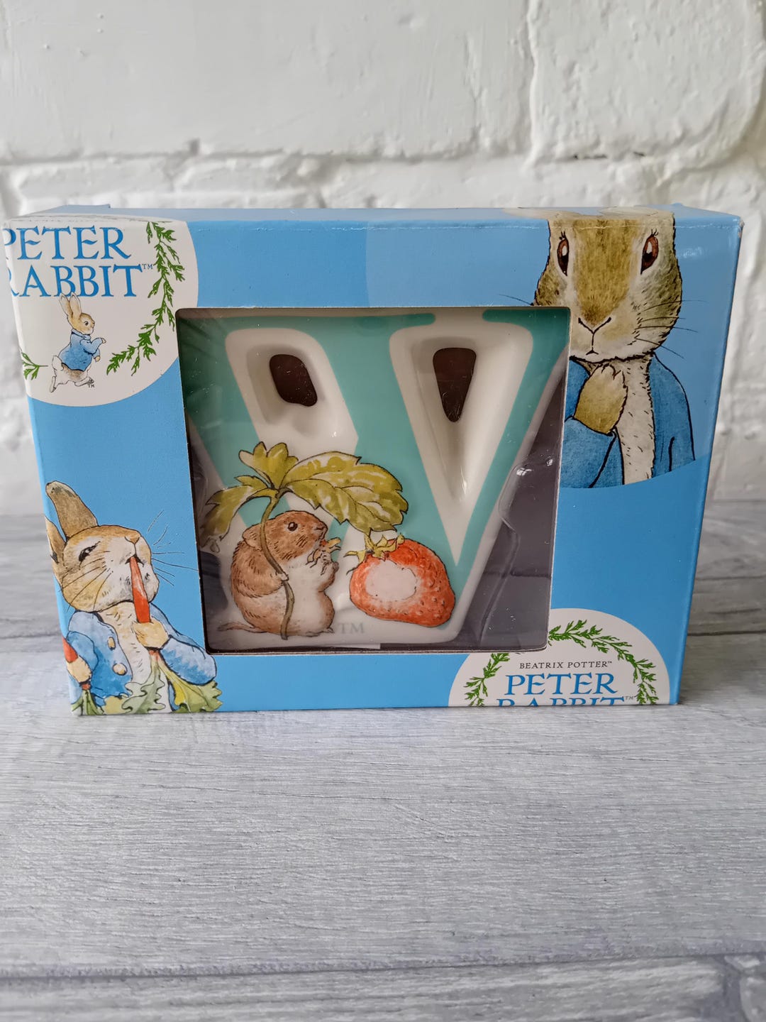 Beatrix Potter, Peter Rabbit. Enesco Alphabet Capital Letter W- Timmie ...
