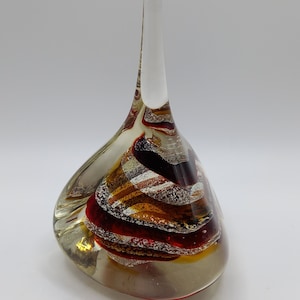 Pyramid art glass vintage paperweight
