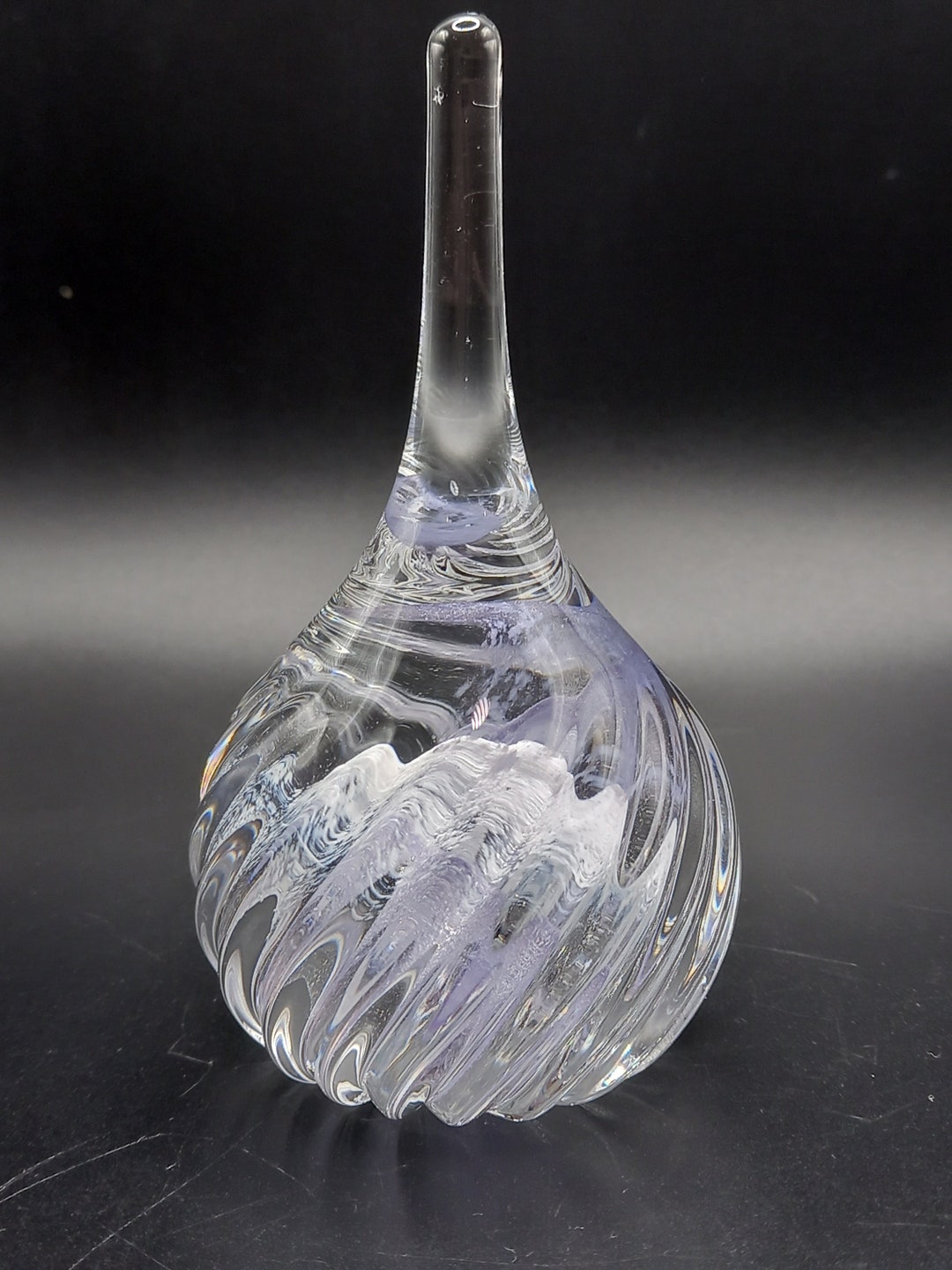 Caithness Handblown Teardrop Paperweight Misty. Etsy