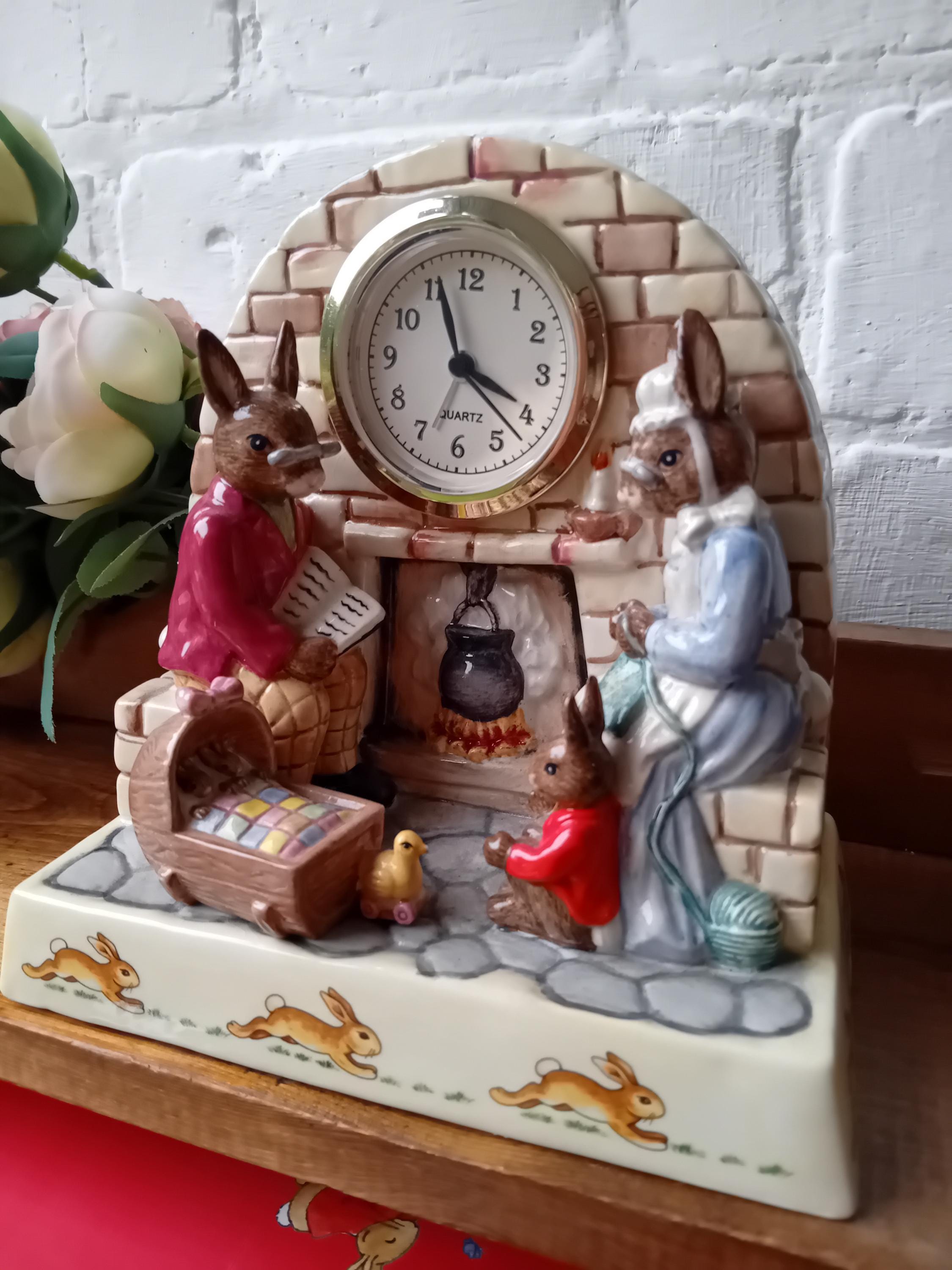 A Vintage Bunnykins Royal Doulton - Clock. Bunnykins Classic