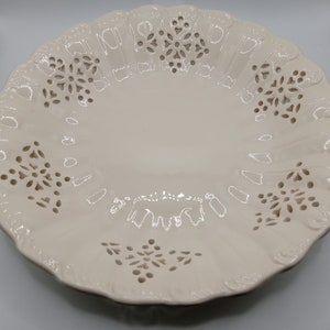 Royal Creamware Fine Pottery Pierced Deep Plate. - Etsy
