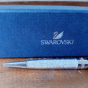 Stylo mécanique Swarovski - boîte + cadeau en verre swarovski spy.