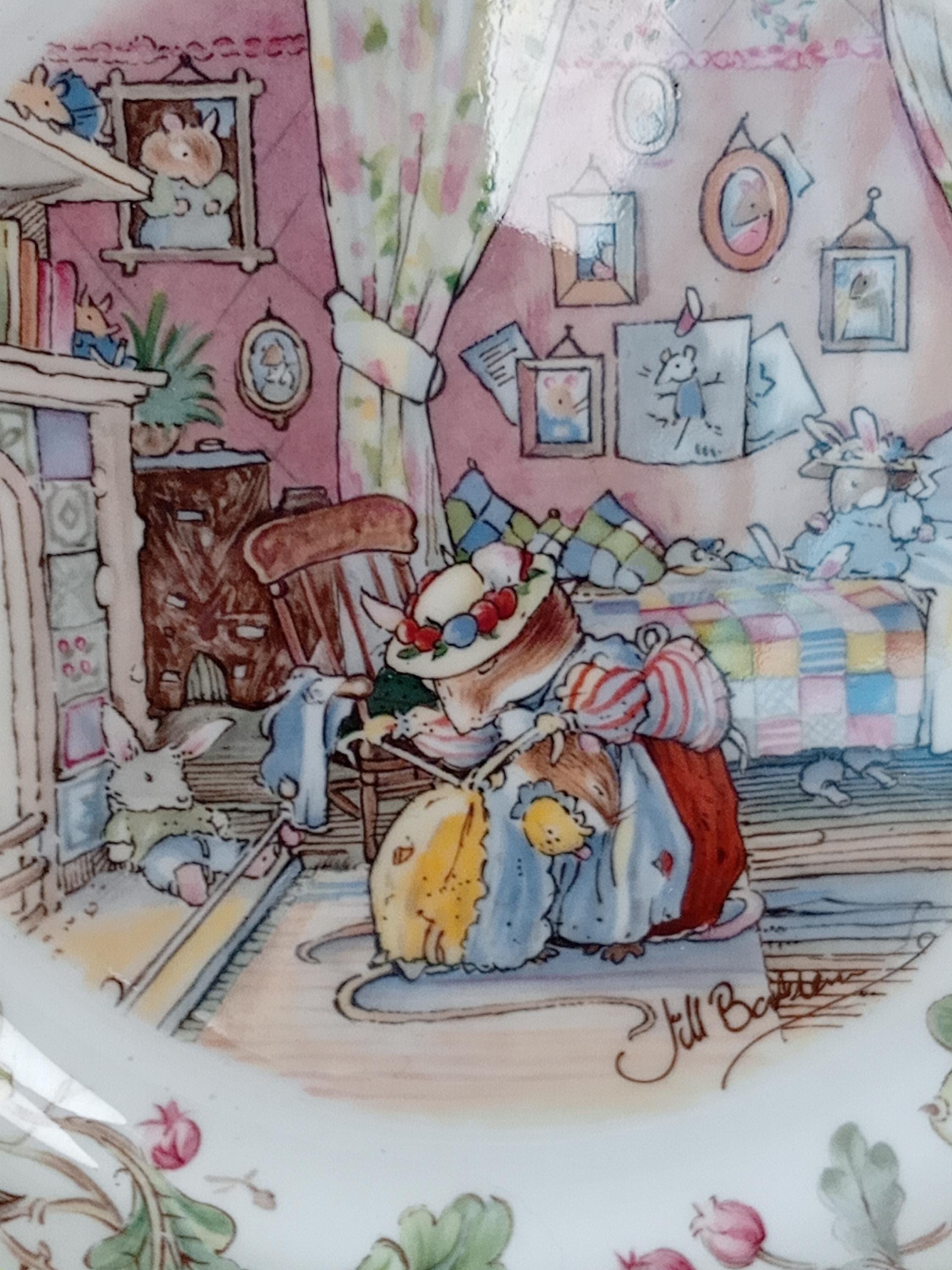 ヴィンテージのブランブリーヘッジコレクターズプレート。オールド