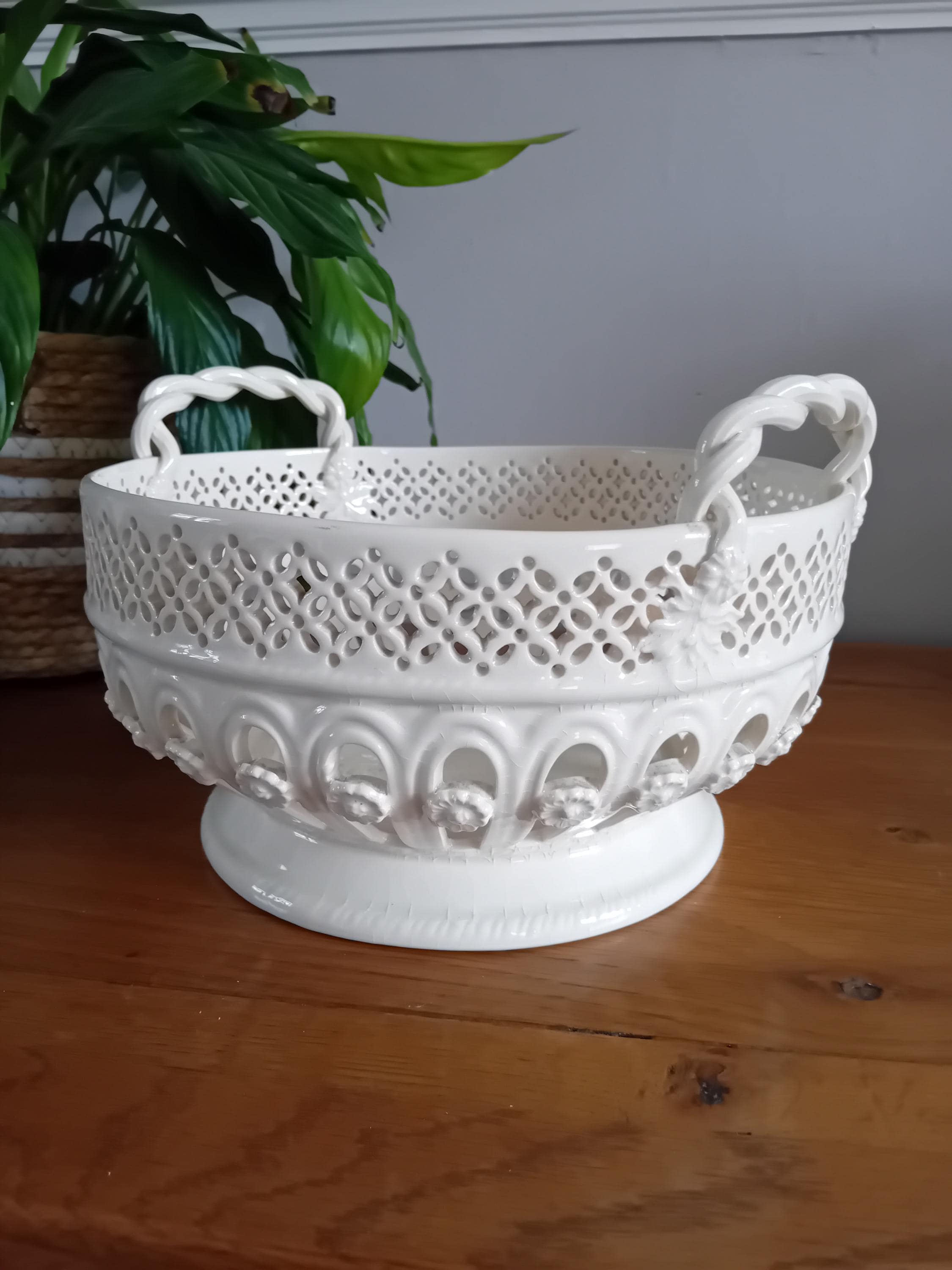 Antique Creamware Reticulated - Etsy