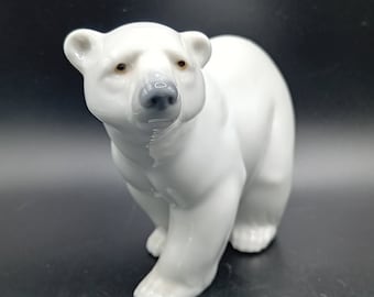 リヤドロの磁器製ホッキョクグマの置物 - Etsy 日本