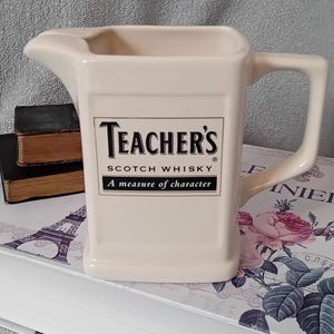 Vintage English Pottery Teachers Scotch Whisky Water jug.