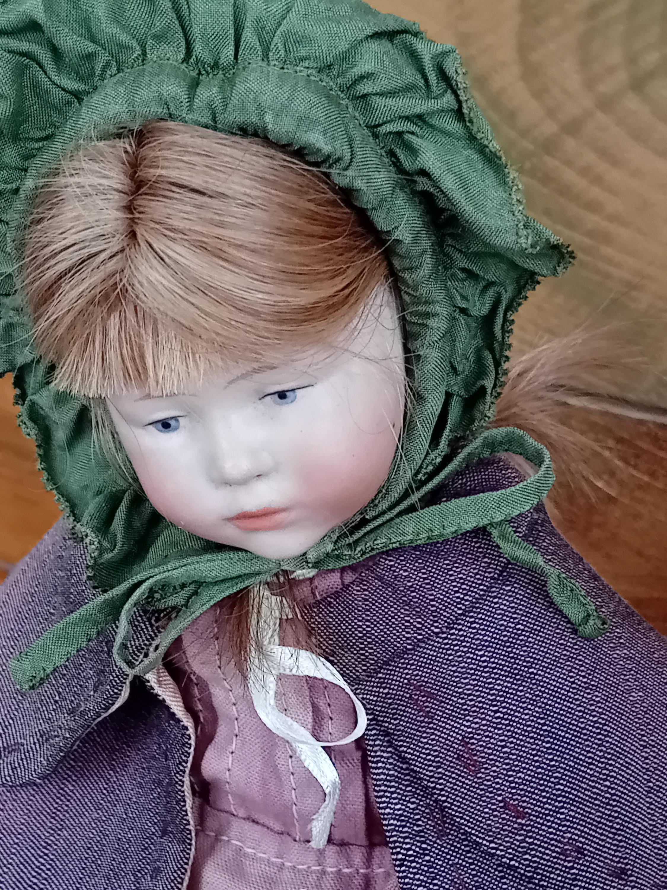 Ancienne Poupée Articulée - Tête En Porcelaine - Vintage - Occasion
