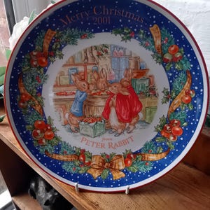 Peter Rabbit Christmas Plate - Etsy