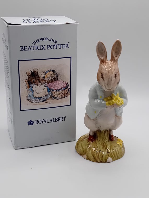ロイヤルアルバート製ビアトリクス・ポター ハンカ・マンカ フィギュ