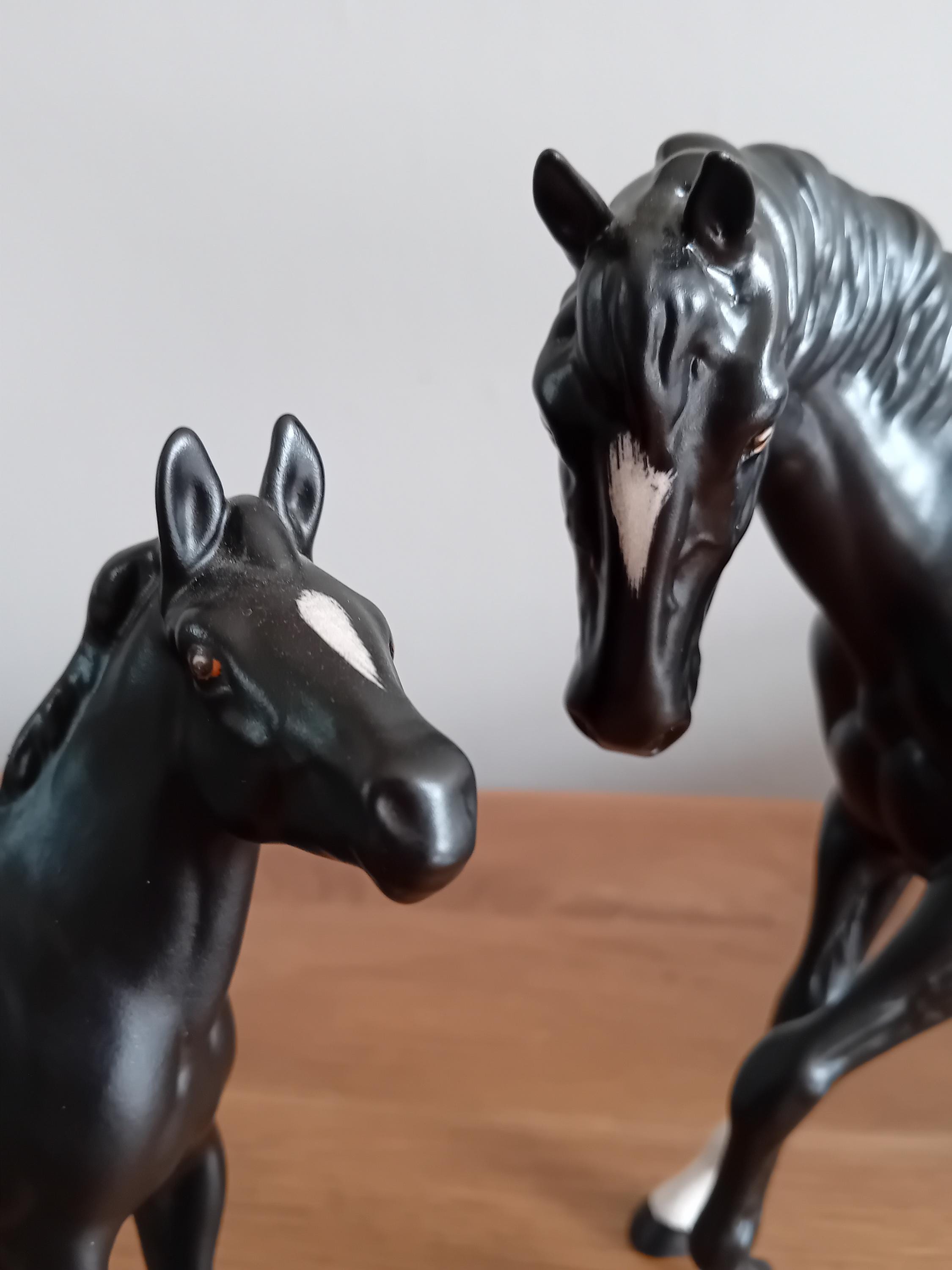 Beswick Horse - Vintage Black Beauty Mare and Foal Rare. - Etsy Canada