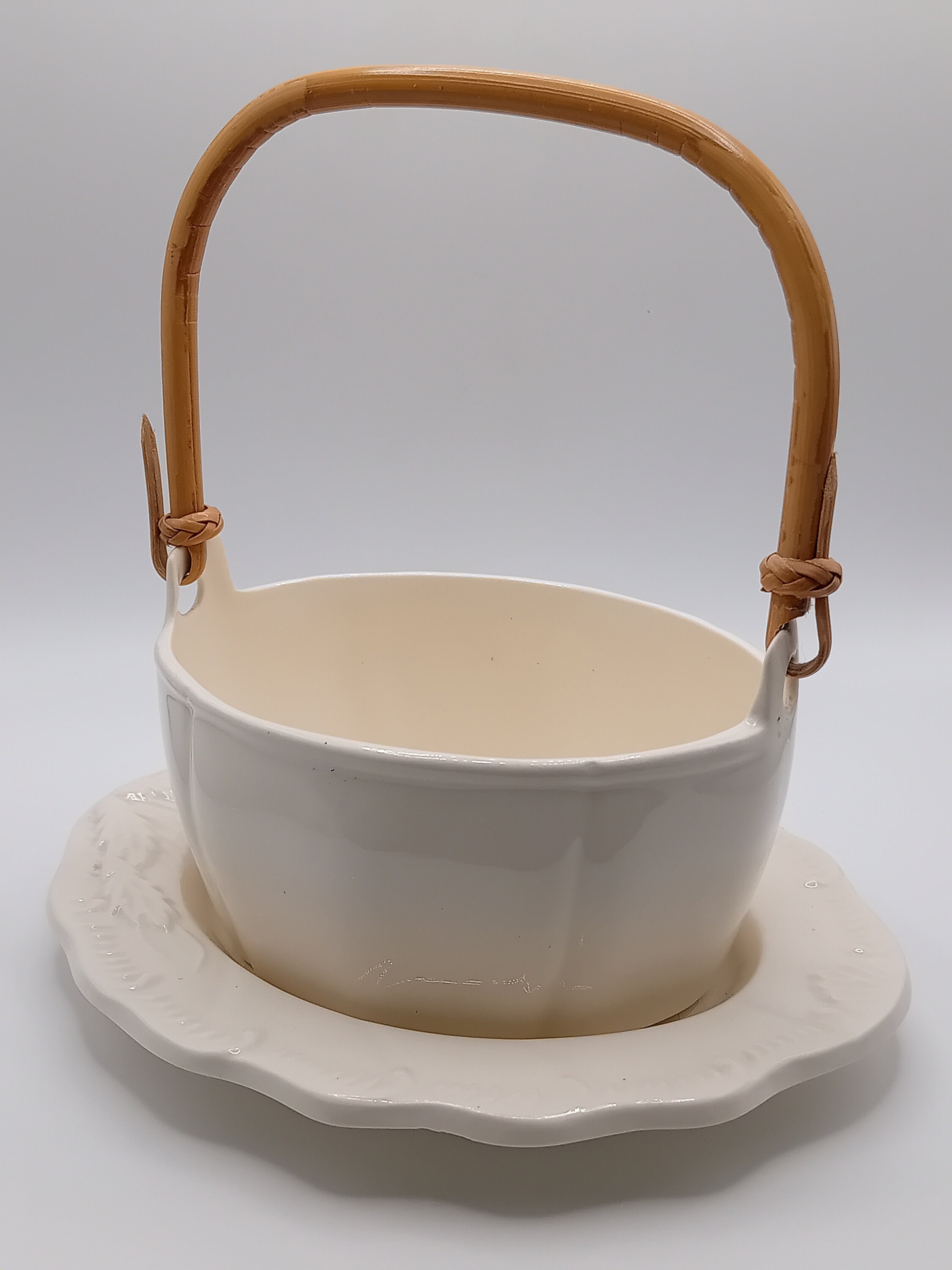 早割航空券 Classical Leedsware Creamware and Plate With Pot Preseve 置物