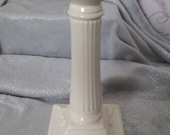 Authentic Leedware / creamware large candle stick.