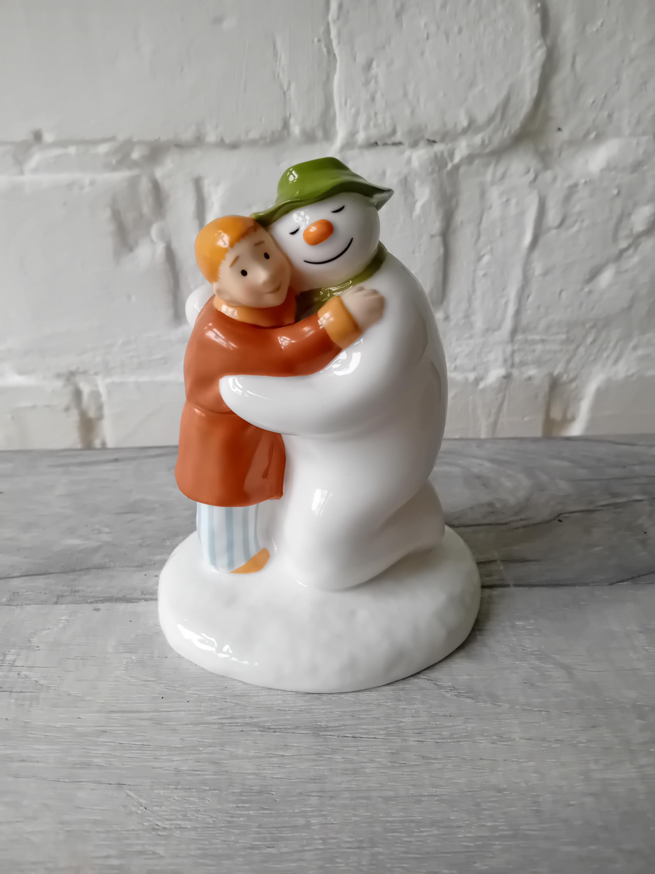 コールポート　スノーマン　BUILDING THE MAN　オブジェ Coalport Bone China- the Snowman, First Edition. 