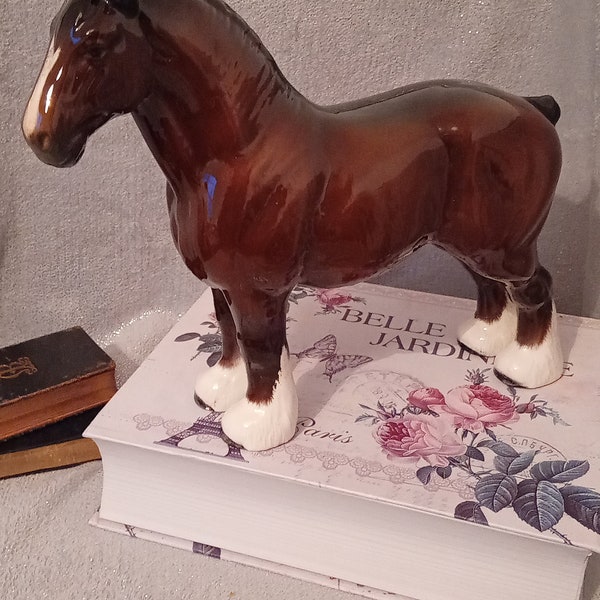 Vintage Beswick Shire Horse. Large