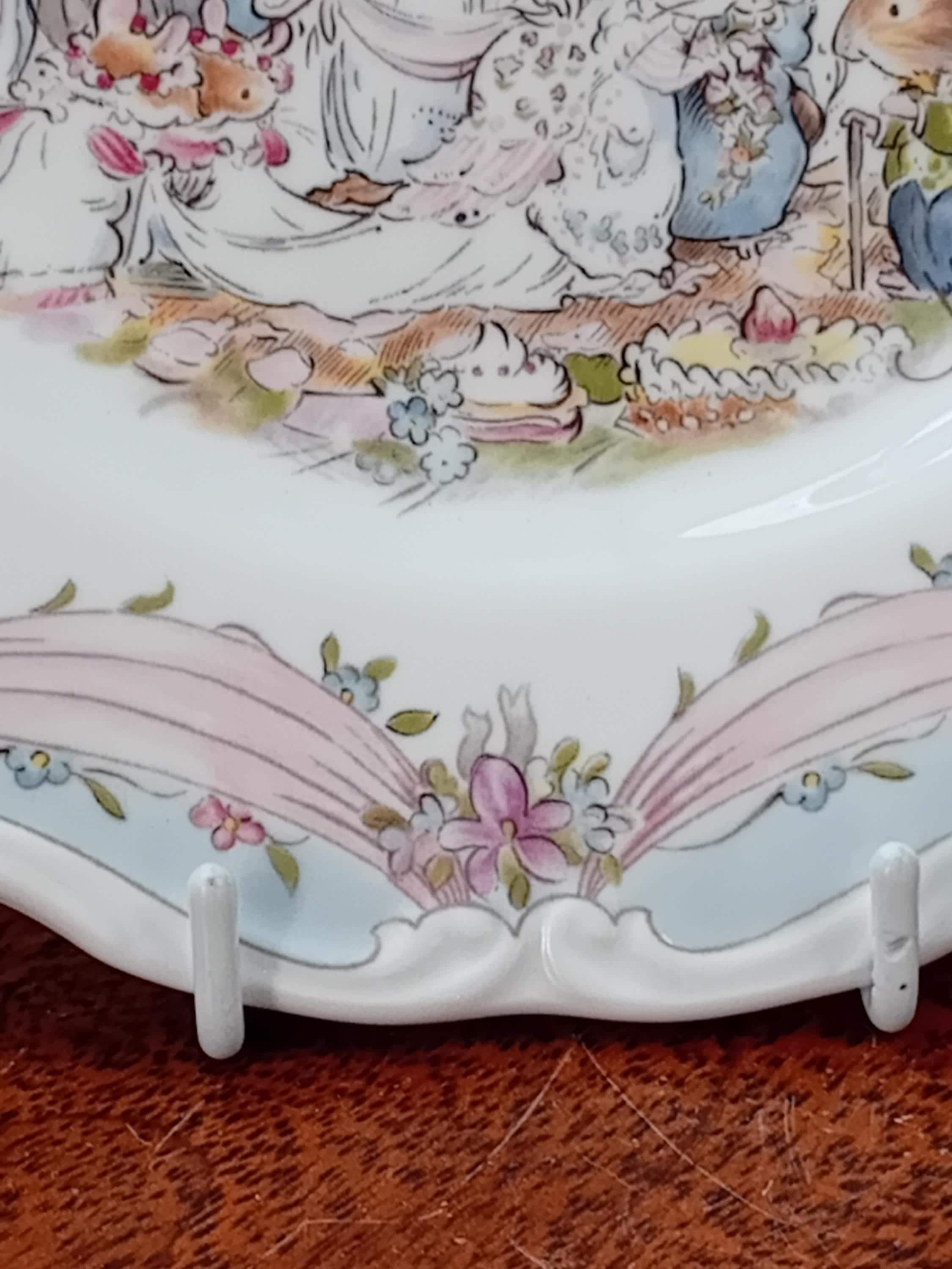 Vintage Brambly Hedge Collectors Plate.- the Wedding- Royal