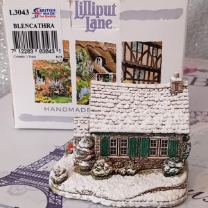 Sculpture Maison Lilliput Lane – Déco Noël Montmartre, Occasion état Correct