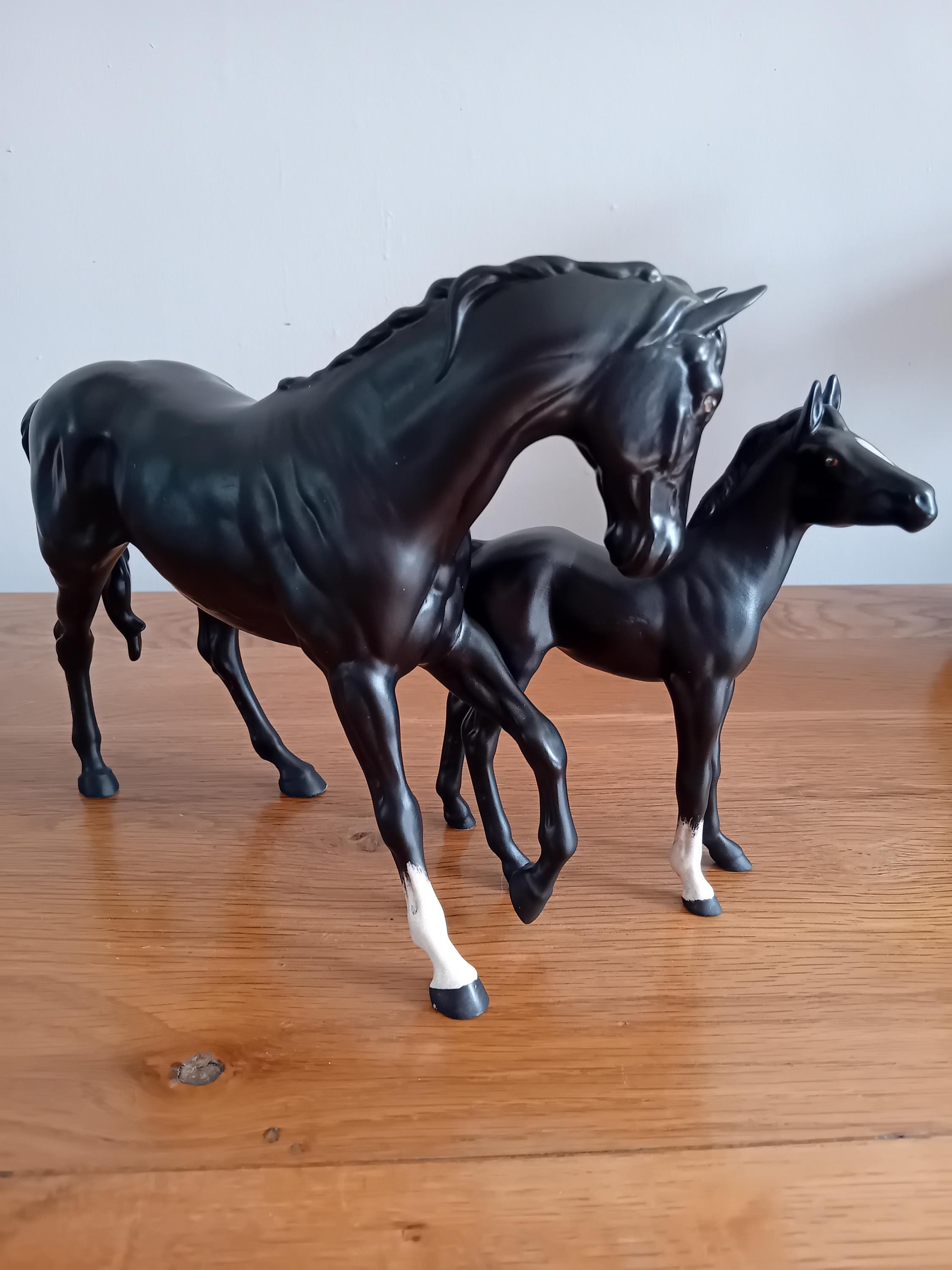 Beswick Horse - Vintage Black Beauty Mare and Foal Rare. - Etsy Canada