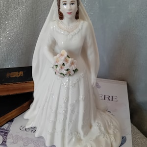 Royal Worcester Hare Majesteit Koningin Elizabeth II diamanten huwelijksverjaardag beeldje.