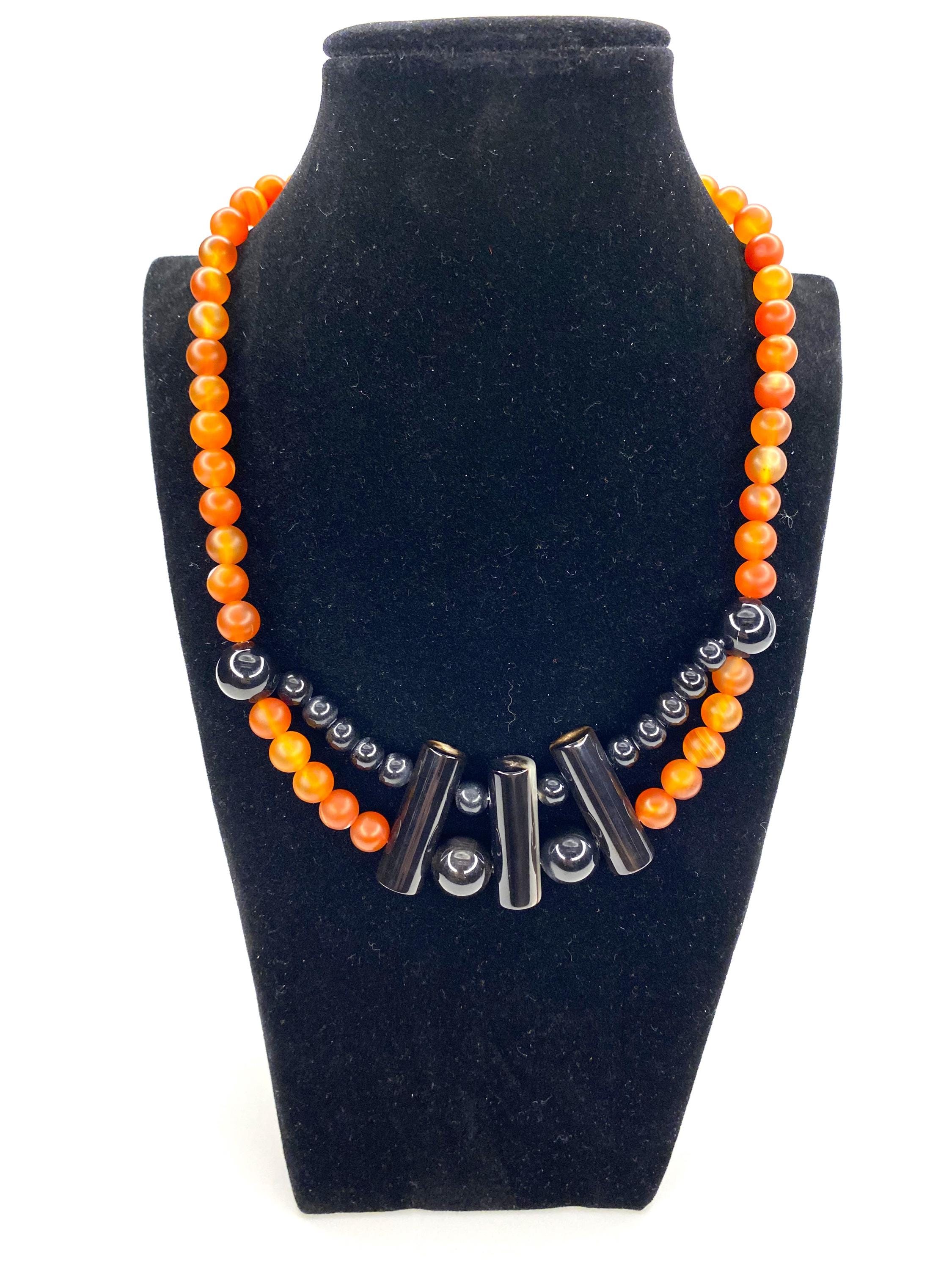 [RECTO] / ☆ SHOEHORN NECKLACE / BLACK Horn Necklace Design Thohr Black Horn Balls and Horn Rollers