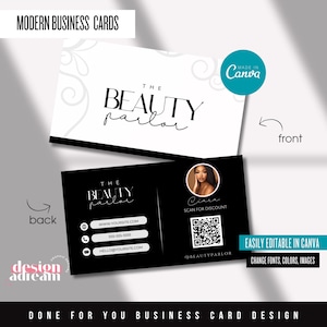 Kosmetikerin Vorlagen | QR-Code Karte | Nagel Visitenkarte | Wachsende Visitenkarte | Lash Visitenkarte | Schönheit Logo | Wimpern-Tech | Lipgloss