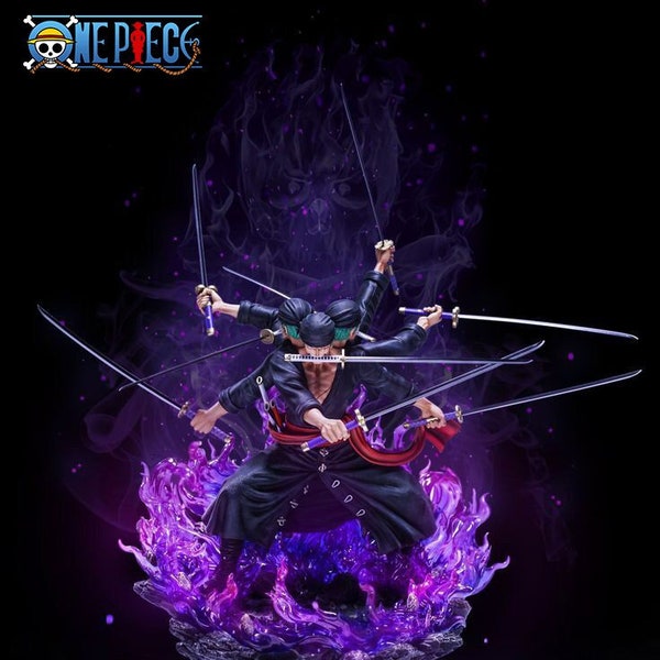 Einzigartige handgefertigte One Piece Roronoa Zoro Actionfigur 30cm - Originalgetreue Spielfigur - Ultimatives Geschenk für Sammler und Fans