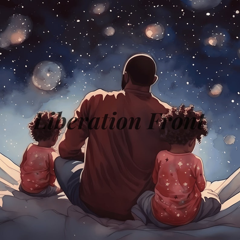 Black Father's Day Watercolor Clip Art Bundle 29 Digital - Etsy