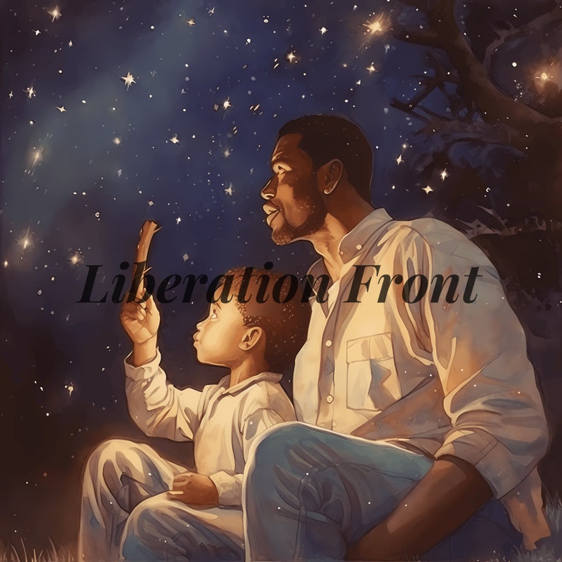 Black Father's Day Watercolor Clip Art Bundle 29 Digital - Etsy