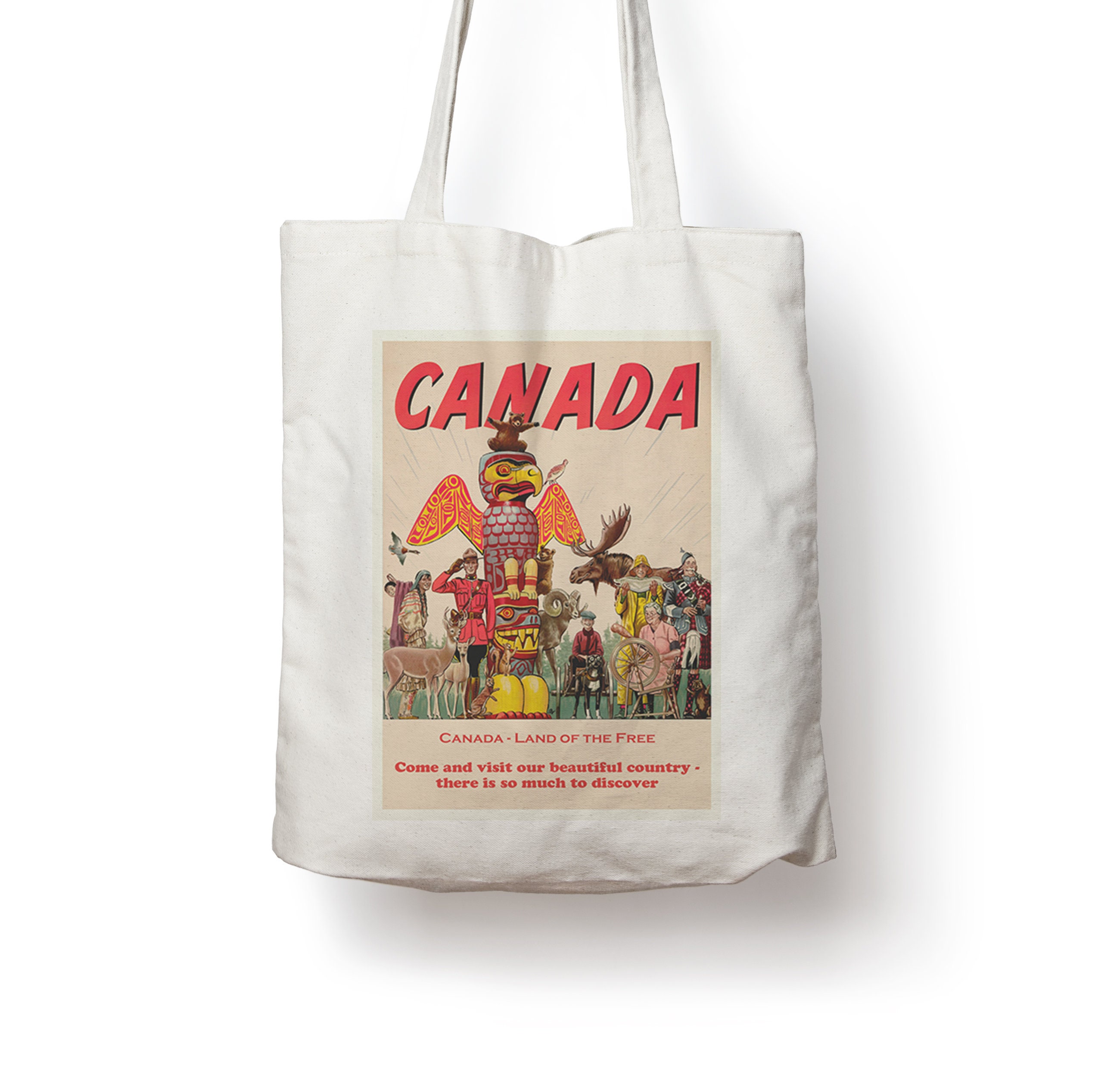 Sturdy, Beautiful Tote Bag - Food Map of Canada – The Legal Nomads Shop