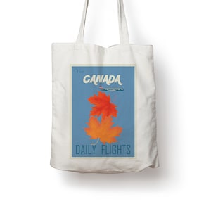 British Colombia BC Canada Vintage Travel Poster Cotton Tote bag