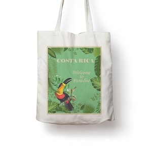 Costa Rica Vintage Travel Poster Cotton Tote bag