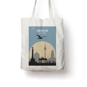Berlin Deutschland Vintage Reise Poster Baumwolltasche