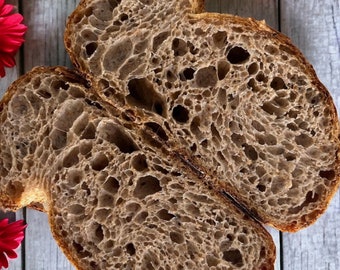 Whole Wheat Sourdough Starter Aurora's Embrace: Willow's Hearth Dried Starter- 0.5oz - Easy to activate starter for baking bread - Gift