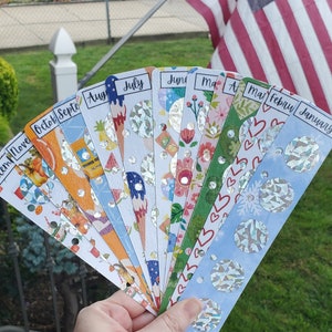 Bookmark inspired savings challenge//budget//savings challenge