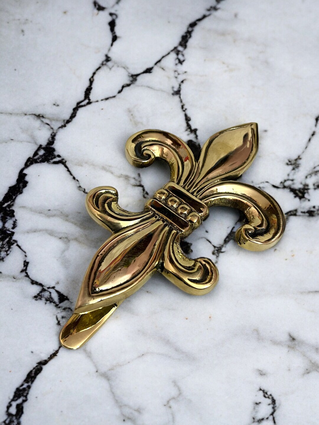 Curled Fleur De Lis Door Knocker - Wild West Hardware