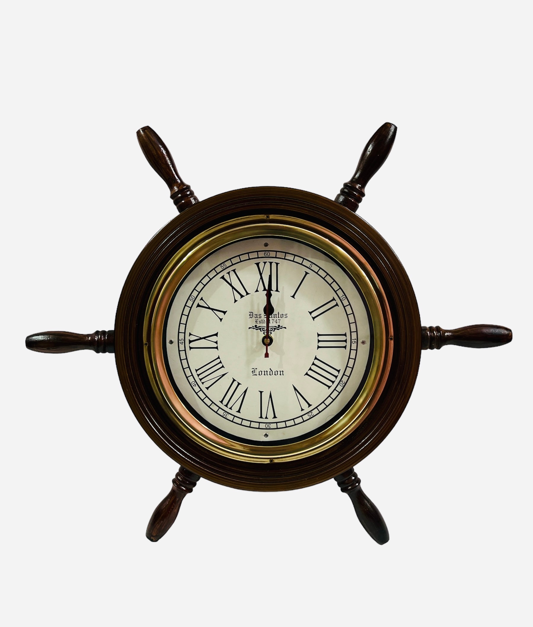 【ジャンク品】SHIPS TIME 船舵 置時計 ジャンク品】SHIPS TIME 船舵 置時計 Japan Ship's Clock