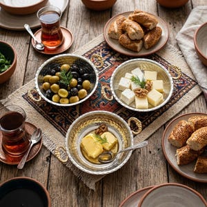Lot de 3 mini-casseroles en cuivre pour service de petit-déjeuner