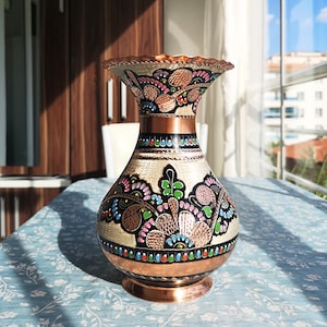 Copper Vase Turkish Copper Vase 100% Pure Copper Vase