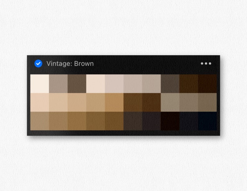 Vintage Brown Procreate Color Palette Procreate Color Palette Brown