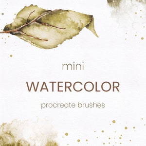 MINI Aquarell Procreate Pinsel, Aquarellpinsel Procreate | Procreate Zeichenpinsel | Zeichnung Procreate Pinsel | Procreate Leinwand