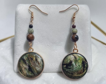Forest look earrings