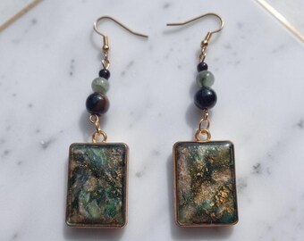 Forest look earrings