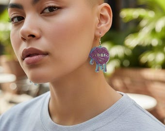 Lips earrings