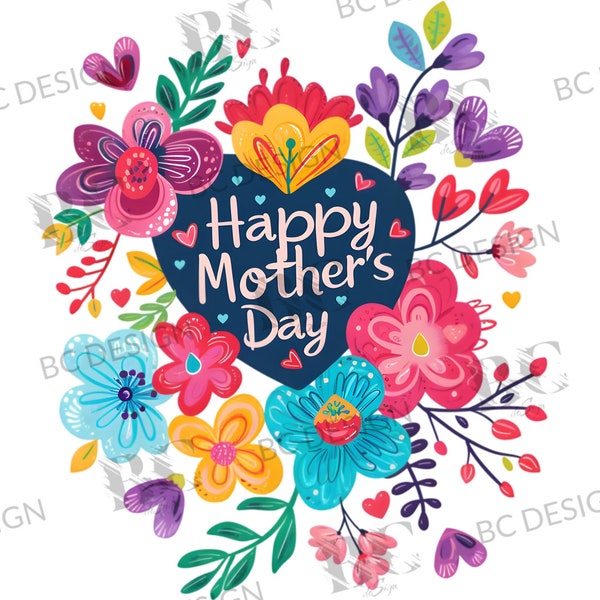 Happy Mother's Day png sublimation design, Mother's Day Clipart, floral mom design, mom life png, Instant Digital Download, Gift for mom png