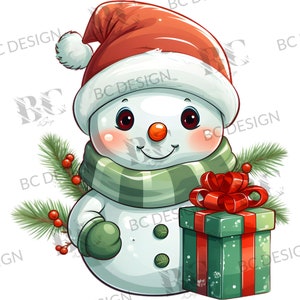 Cute Snowman PNG Sublimation Design, Christmas Snowman Clip art, Instant Digital Download, Snowman PNG For Sweatshirt, mug, etc., Printable