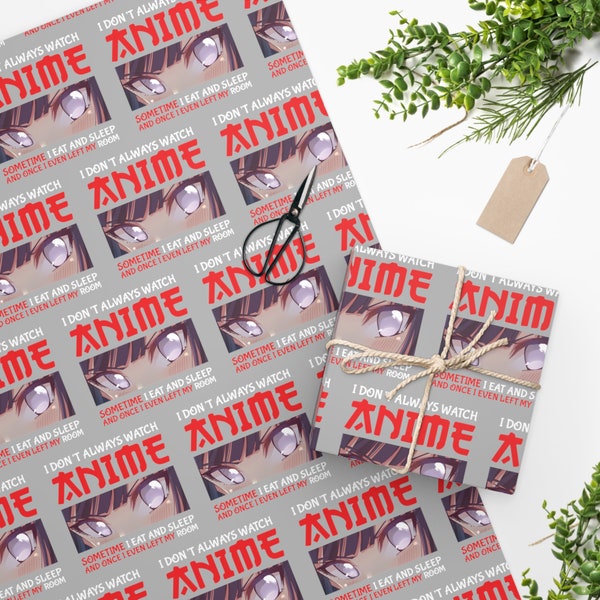 Naruto Wrapping Paper Etsy