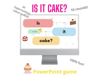 Is This Cake? PowerPoint Game – Virtual Team Building (Digital Download)