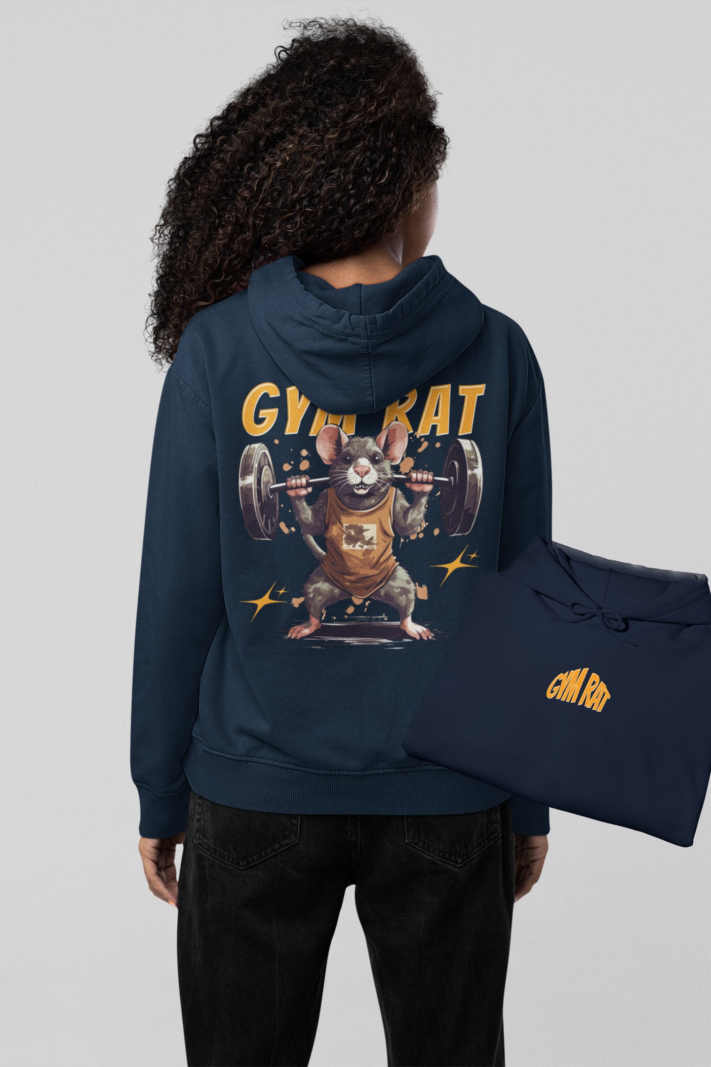 Gym Rat Definition Hoodie Black — GrindHouse B.S.D