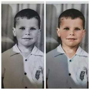 Black and white color photography
