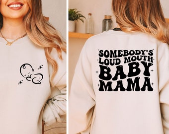 la boca ruidosa de alguien BABY MAMA svg/png clipart